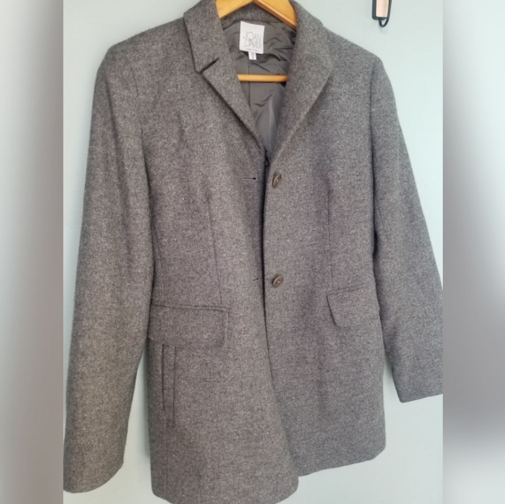 Joan & David grey wool blazer. Made in Italy